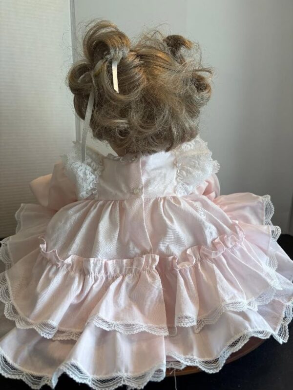 Vintage Porcelain Sleeping Baby Doll with Soft Body 19 1/2" long 4.9 lbs - Image 3