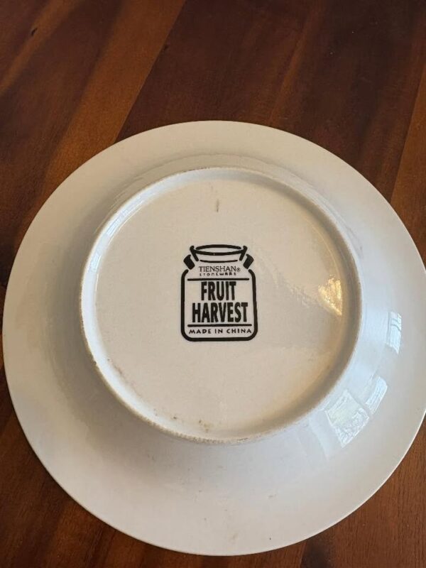 TIENSHAN STONEWARE FRUIT HARVEST DESIGN SALAD PLATE PLATE 7 1/2" - Image 3