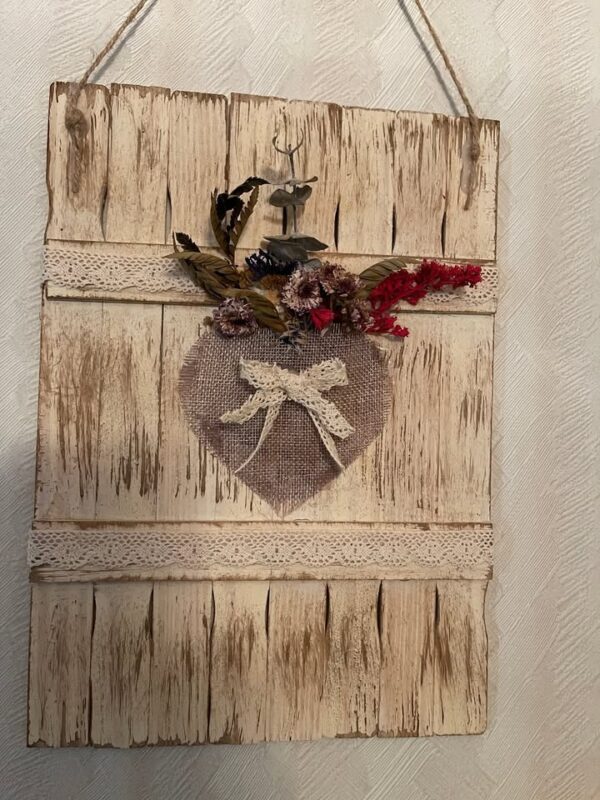 Homemade Paint Stick Wall Art
