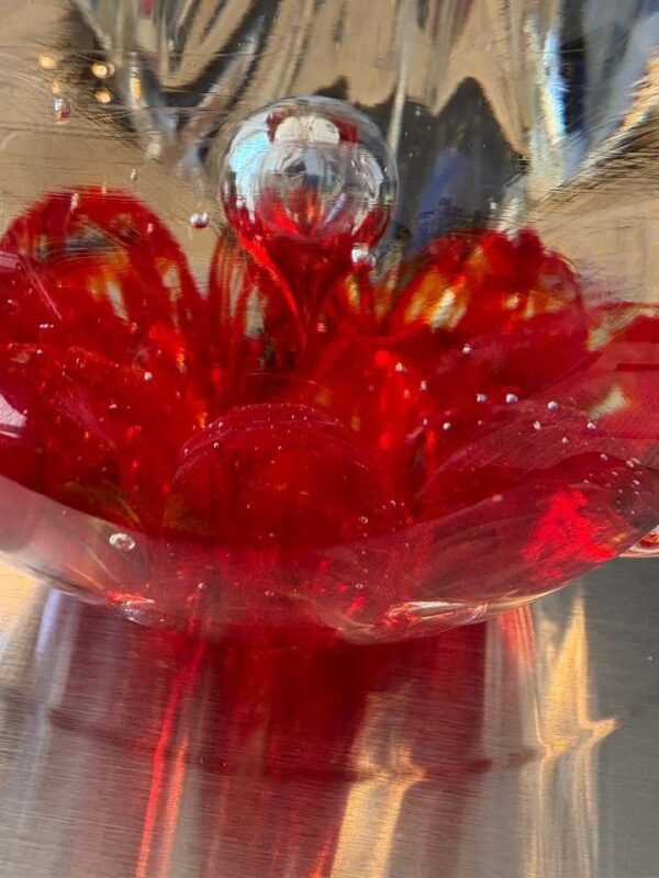 Vintage Wheatonware 1974 large glass blown apple paperweight. 7.68 LBs - Image 6