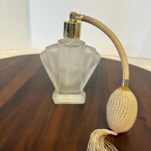 Rare Vintage I.W. Rice Crystal Perfume Bottle Atomizer