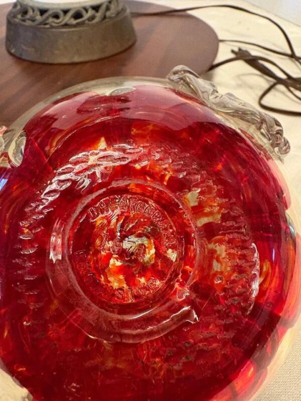 Vintage Wheatonware 1974 large glass blown apple paperweight. 7.68 LBs - Image 5