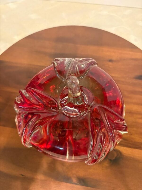 Vintage Wheatonware 1974 large glass blown apple paperweight. 7.68 LBs - Image 2