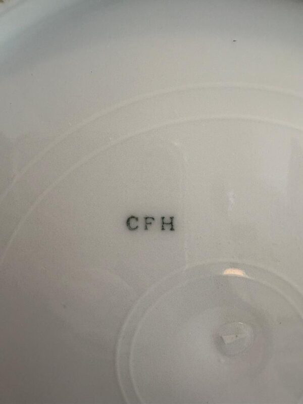 Antique CFH GDM Charles F Haviland Limoges Flower Plate c. 1900 - Image 3