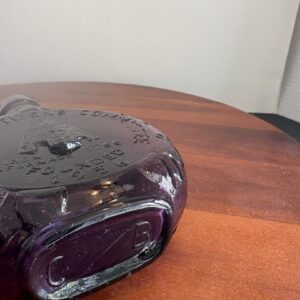 Vintage Clevenger Brothers Purple Glass Bottle from 1984