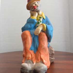 Vintage Emmett Kelly Jr. Sad Sitting Clown 6.5” Figurine By Flambro No Box