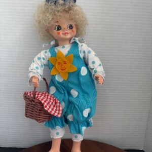 Brinn's 1986 Clown Blue Polka Dots Collectible Doll