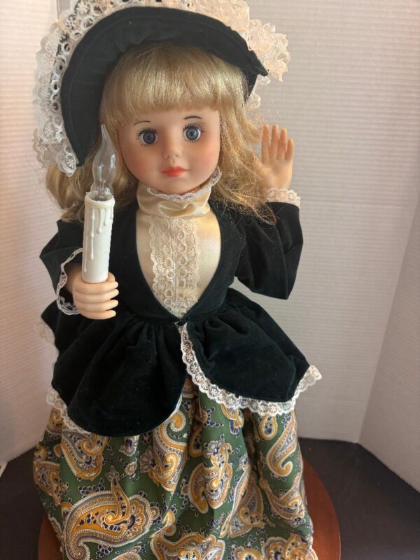 Vintage Trimmings Etc. Christmas Animated Doll Lighted Candle 24” in Box - Image 2