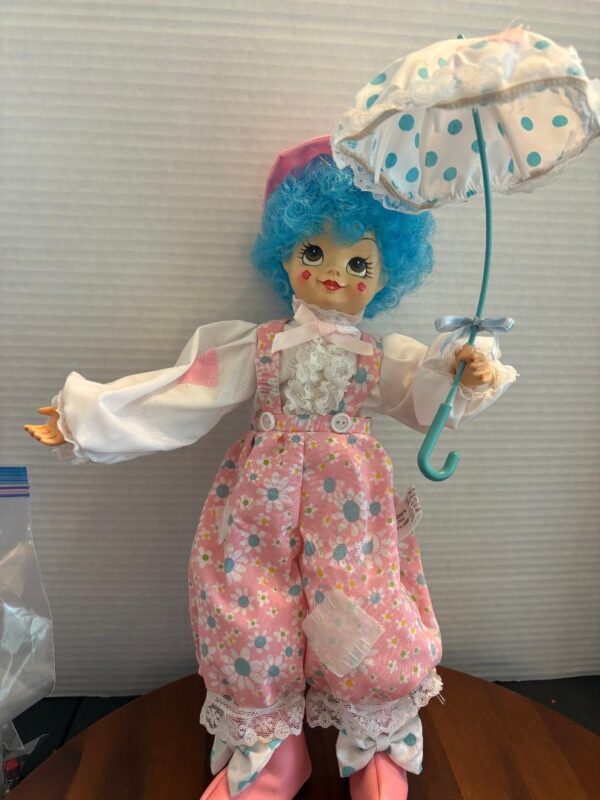 Vintage BRINNS 1986 April Showers Calendar Girl Clown