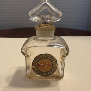 VINTAGE GUERLAIN PARIS FRANCE MITSOUKO PERFUME GLASS BOTTLE