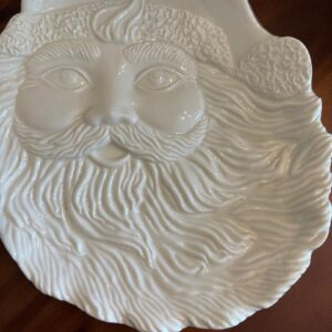 Mikasa Christmas Serving Plate China Santa Claus Cookie Plate Dish