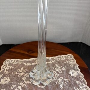 vintage-1950-blown-clear-art-glass-abstract-swirled-tall-bud-vase