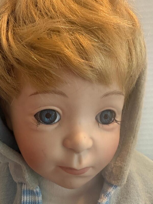 Moments Treasured Porcelain Doll "Adam" By From Danbury Mint #1098/2500 - Image 3