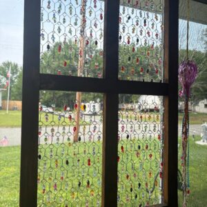 beaded-chicken-wire-sun-catcher-large-wooden-frame-17-5-x-30
