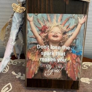 homemade-decoupaged-plaque-with-beautiful-girl-ribbon-and-charm-3-x