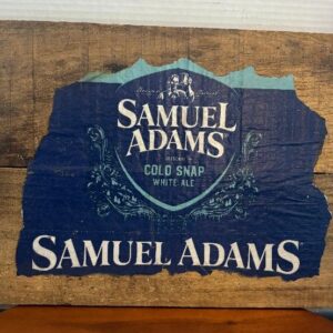 Samuel Adams Rustic Wood Sign 17" x 11"