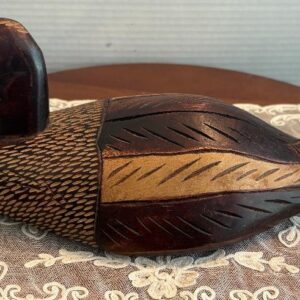 vintage-hand-carved-primitive-wood-duck-made-in-labadee-haiti-12-x-5