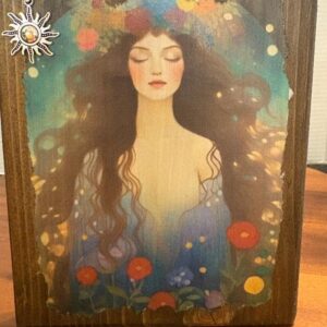 wood-plaque-or-shelf-sitter-beautiful-lady-with-flowers-in-her-hair-5-5-x-6-5