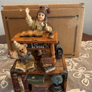 Stephanie with Jim...School Days-Boyds Bears Musical Box- Vintage