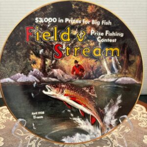 RARE FIELD AND STREAM COLLECTOR PLATE WITH 1938 COVER IMAGE ON IT #31 A
