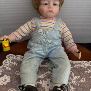 Vintage Dynasty Doll Pouty Face Porcelain Doll 14"