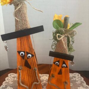 homemade-wood-pumpkins-out-of-wood-shims-13-5-10-with-charms
